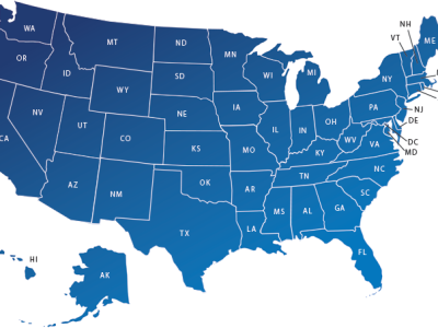 Us states Map